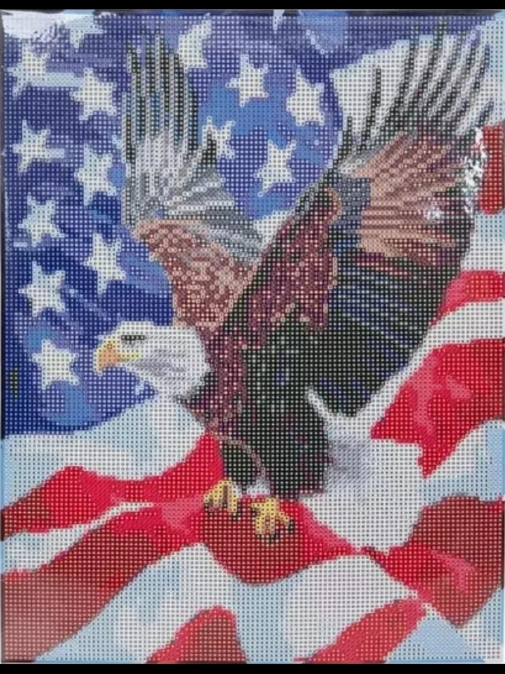 Hobby Lobby Patriotic Eagle with Flag Diamond Painting